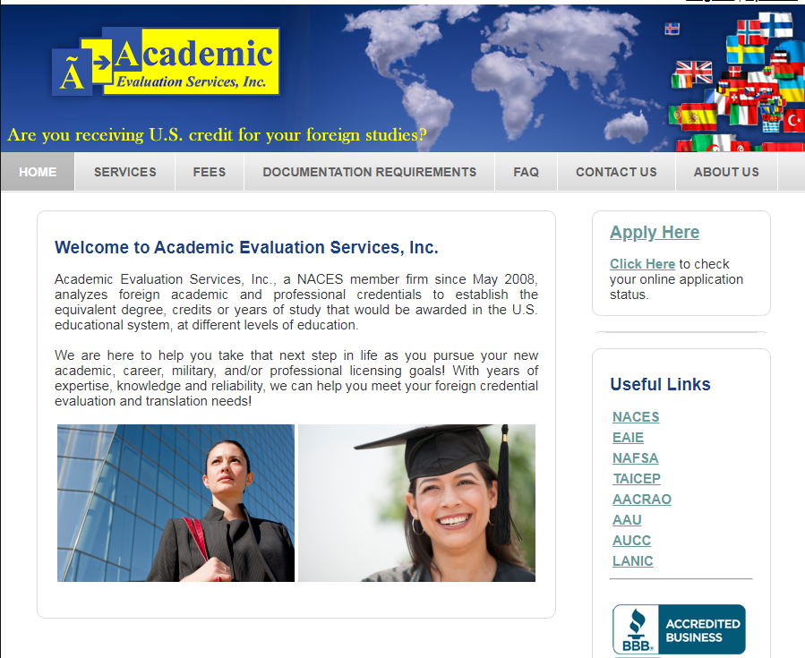 Academic Evaluation Services, Inc.